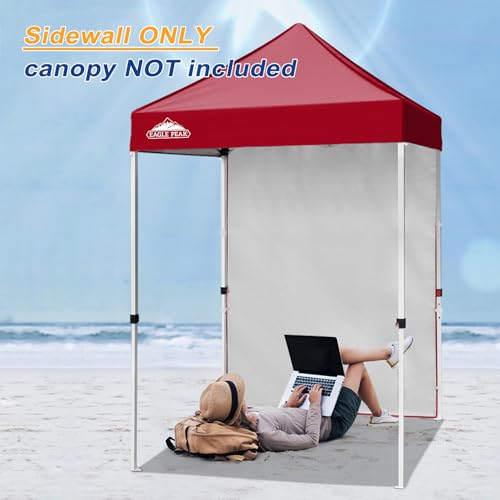 EAGLE PEAK Canopy Sidewall for 5x5 Pop Up Canopy Frame, Single Side Wall Panel Only (Fits 5x5 Straight Leg Frame, Canopy Top or Frame NOT Included), Burgundy - color: Burgundy