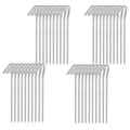 7" Tent Stakes, Heavy Duty Tarp Camping Stakes, Galvanized Metal Pegs for Outdoor Decorations, 40 PCS - size: 7"
