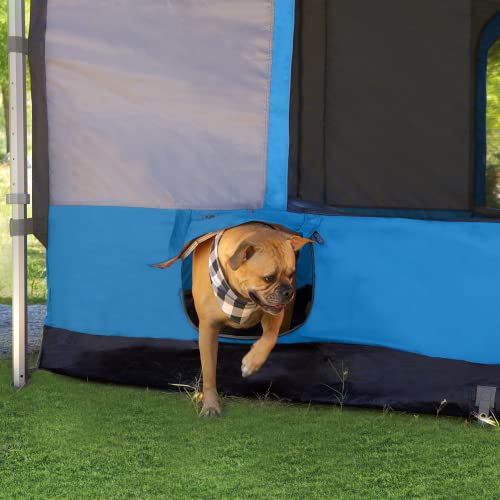 E-Z UP Camping Cube 6.4, Converts 10' Straight Leg Canopy into Camping Tent, Royal Blue (Canopy/Shelter NOT Included) - color: Royal Blue