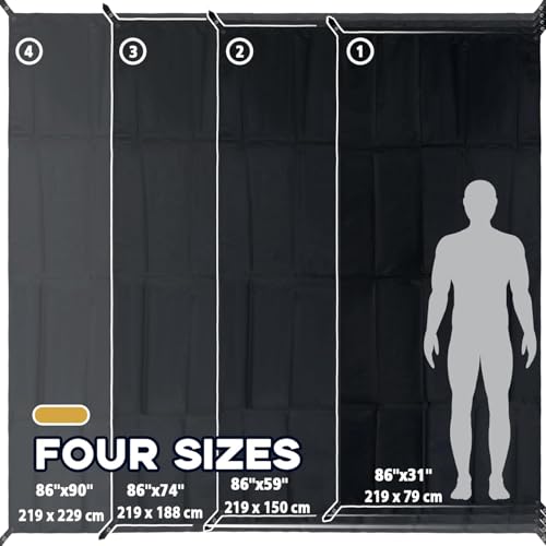 Camping Tent Footprint - 86'' x 31'', Waterproof Camping Tarp - Ultralight Tarp for Hiking, Backpacking, and Beach Use - Storage Bag Included - color: 1 Person-86''x 31''