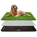Dog Grass Large Potty Patch, Dog Litter Boxes Artificial Grass Bathroom Turf for Pet Training, Washable Puppy Pee Pad, Perfect Indoor/Outdoor Portable Potty Pet Loo (Potty system-45.1"x29.1") - size: XXL-45.1"x29.1"