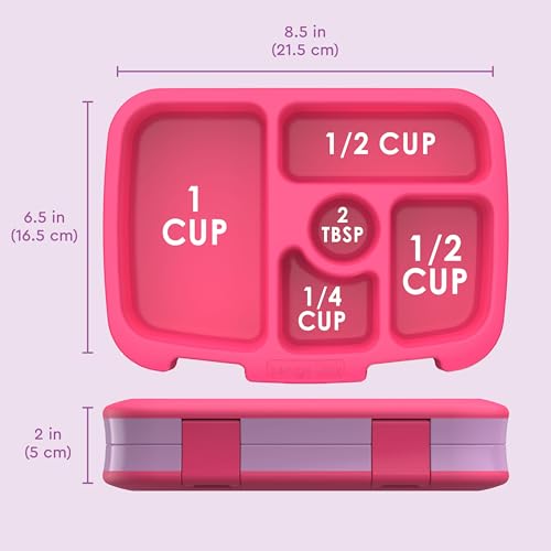 Bentgo Kids Prints Leak-Proof, 5-Compartment Bento-Style Kids Lunch Box - Ideal Portion Sizes for Ages 3-7, Durable, Drop-Proof, Dishwasher Safe, & PFAS & BPA-Free Materials (Fairies) - color: Fairies