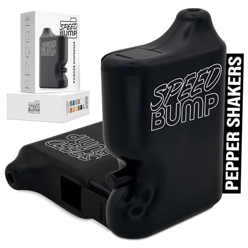 Portable Pepper Shaker (Black) - Versatile Seasoning Set, Flake Salt Dispenser Spice Shakers for Easy Use Rolls - Convenient & Discrete Plastic Salt and Pepper Dispenser for Storing 2g Fine Spices - color: Black