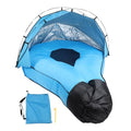 Water Proof Inflatable Lounger Air Sofa with Sunshade – Portable Blow Up Couch Chair for Beach and Outdoor Leisure