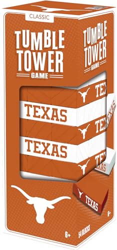 MasterPieces Tumble Tower - NCAA Texas Longhorns, Officially Licensed Wood Blocks - style: Texas Longhorns