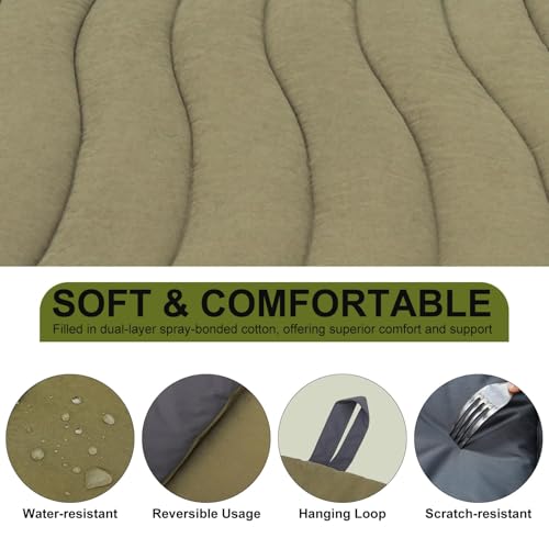 BINGPET Outdoor Travel Dog Bed for Large/Medium Dogs,Portable Waterproof Camping Mat with Carry Bag,Foldable Outside Bed,Machine Washable Indoor Pet Mat for Small,Medium and Large Dogs 35"x51" - color: Green, size: XL: 35*51in