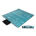 Wacho Beach Blanket Waterproof Sandproof and Picnic Blanket - Large Outdoor Blanket for Camping, Beach & Travel - Foldable Picnic Mat with Carry Bag, Lightweight Gingham Outdoor Rug - Beach Essentials - color: Green