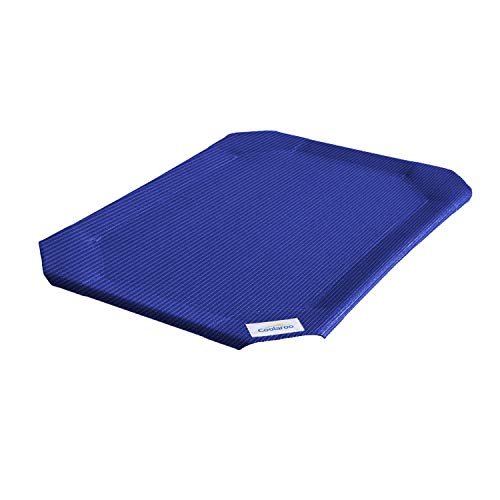 The Original Coolaroo Elevated Pet Bed Replacement Cover, Large, Aquatic Blue - color: Aquatic Blue, size: Large, style: Large