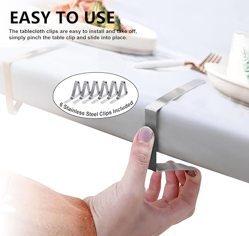 White Plastic Tablecloth Roll 54in X 120ft Disposable Waterproof Cover Table Cloth Rolls for Outdoor Party Events Tablecloths for BBQ Picnic Rectangle and Round Tables and Decorative Supplies - color: White