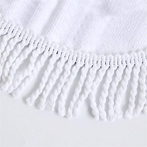 Oversize Fruit Round Beach Towel with Tassel Multi-Purpose Yoga Mat Kids Crawl Pads Towel Blanket Microfiber Circle Large Towel for Adults Teens - 59" (Tomato) - color: Tomato