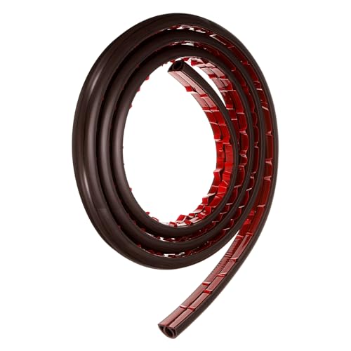 HARFINGTON 6ft Cord Cover Floor W0.3 x H0.3 Inner Channel PVC Hide Extension Cable Floor Wire Hider Wire Covers Protector for Prevent Cable Trips Cables Management, Wood Black - color: Wood Black, size: W0.3"xH0.3"x6ft