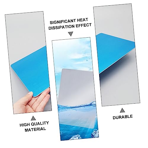 Happyyami Cooling Mat for Dogs and Cats Reusable Aluminum Pet Bed Pressure-Activated Cooling Pad for Summer Relief Smooth Surface Lightweight and Portable