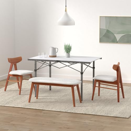 KingCamp Aluminum Folding Camp Table - Lightweight, Portable, Roll Up for Outdoor Camping, Picnic, Barbecue - color: Silver_53.5"×27.5"