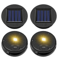 Replacement Solar Light Parts, 4 Pack Solar Lights Replacement Top, 8 lumens, Waterproof Battery Box Top DIY Lantern Outdoor Garden Patio Decor（Warm Yellow, 3.15in） - size: 3.15inch 4pcs Warmwhite