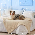 ZOMISIA Cooling Blanket for Large Dogs - High Cold Washable Pet Mat, Travel Soft Dog Summer Essentials, Khaki, 40"x50" - color: Khaki, size: L(40x50")