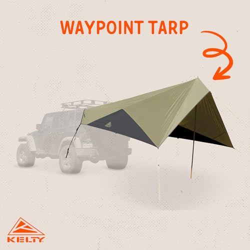 Kelty Waypoint Tarp, Car Camping and Tailgating Shelter, Universal Vehicle Mount - color: Elm/Dark Shadow