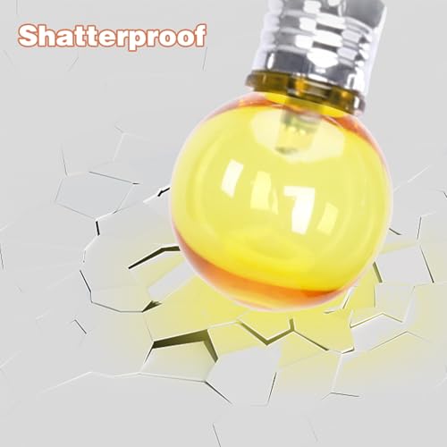 Afirst Solar Colored String Lights 15FT with 15 LED Bulbs Waterproof Christmas Lights for Patio Holiday Party - color: Multicolor