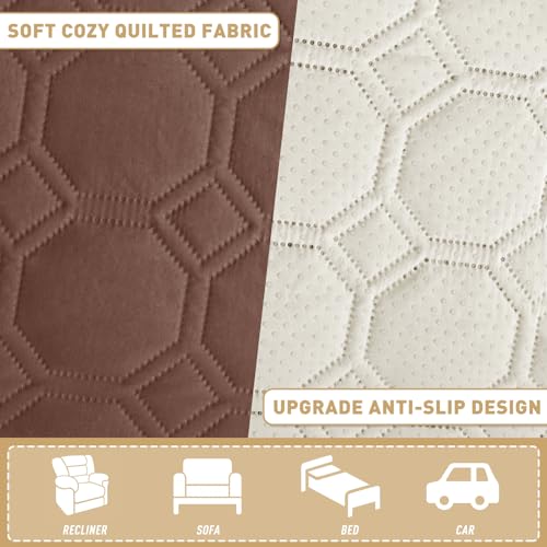 ZNSAYOTX Ultimate Cozy Blankets (30"x70") 100% Waterproof Sofa Mat Blanket for Dog Pets, Bed Couch Protector with Non-Slip Back Washable Durable, Pee Scratch Proof Easy to Clean (Coffee) - color: Coffee, size: 30x70 Inch