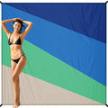 BYDOLL Beach Blanket 78''X81'' Waterproof Sandproof Suits1-4 Adults Oversized Lightweight Large Blanket Picnic Mat for Beach Sand Free Travel Camping Hiking Picnic - color: 4 Slicing, size: 78"x81"