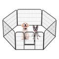 FDW Dog Playpen Dog Pen Dog Kennel 6 Panels 24 Inch Height Indoor Outdoor Folding Metal Portable Puppy Exercise Pen Heavy Duty Dog Fence for Yard Camping,Black - style: 6 Panels