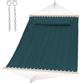 SUNCREAT Hammocks Replacement Hammock for Stand, 475 lbs Capacity, Two Person Patio Hammock for Outside, Dark Green - color: Dark Green