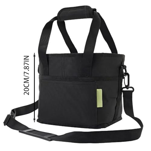 Family Size 4 Compartment Drink Carrier Bag, Cup Carrier Caddy for Hot & Cold Drinks, Portable Cup Holder for Car Travel, Beach, Picnic, Camping & Commute (Black) - color: Black