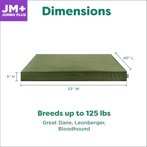 Grid Indoor-Outdoor Deluxe Mattress Pet Bed, Olivine, JumboPlus - color: Olivine, size: JumboPlus