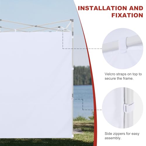 ABCCANOPY Instant Canopy SunWall 10x10 FT, 1 Pack Sidewall Only, No Frame or Top, Turquoise - color: Turquoise, size: 10x10