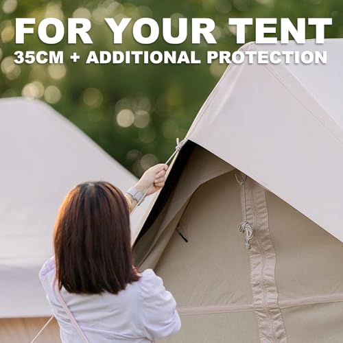 SENLEETO 10' x 8' Camping Tent Tarp Fits for 6/8 People, 4 Season UV Protection,PU 3000mm Waterproof, Multifunctional Ultralight Shelter Awning Sunshade, Portable for Traveling Hiking Outdoors - color: Beige, size: 10' x 8'