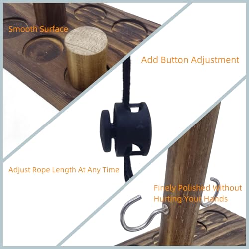 Board Games for Indoor/Outdoor Family & Party Fun - Ring Toss Game Set with Easy Assembly, Perfect for Halloween Games, Thanksgiving, Christmas Parties & White Elephant Exchanges - Portable Design - style: scale model