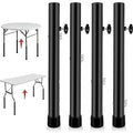 Table Leg Extenders for Folding Tables, Folding Table Legs Extensions for Straight and Bent Legs, Heavy Duty Steel 4 Levels Adjustable Folding Table Leg Risers, Raise Table Height - size: 4 LEVELS ADJUSTABLE HEIGHT