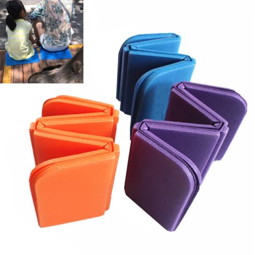 Waterproof Folding Foam Seat Pad - 3 Pcs Portable Outdoor Cushion Set for Park, Camping, Picnic