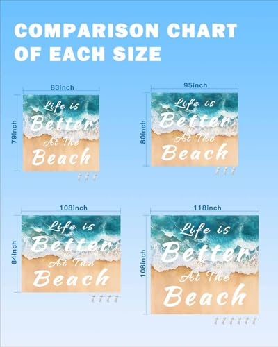 Beach Blanket Sandproof Oversized 118" x 108" Summer Beach Ocean Waterproof Quick Drying Sand Free Mat Watercolor Waves Picnic Blankets for Outdoor Travel Camping Hiking Park - color: Gold Blue White, size: 118''x108''