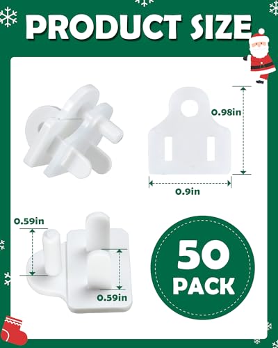 Outdoor Waterproof Outlet Covers and Weatherproof Gaskets 50 Piece Set White，Weatherproof Extension Cord Cover,Outdoor Waterproof Power Outlet Covers Are Available for 2 or 3 Hole Plug Covers - size: 0.98*0.59*0.9--50PCS
