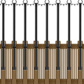 NUERPO 8 Pack String Light Poles,5Ft Metal Poles for Outdoor String Lights,Outdoor Light Poles with Post,Poles/Stand for Outside,Patio,Deck,Backyard,Garden Wedding,Party - size: 8 Pack 5FT String Light Pole