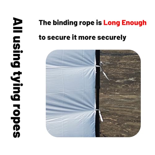 MQoutdoor Ultralight Sidewalls for 10x10 Canopy Tent Silver Coated Side Walls with Tie Rope 1 Piece, Silver Gray - color: Silver Gray