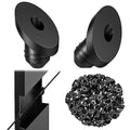 BLIKA 100 Pack 45 Degree Cable Railing Rubber Grommets for 1/8" 5/32" 3/16" Cables for Metal Cable Railing Posts, 30 Degree Angle Beveled Protector Sleeves, 1/8" Cable Railing Grommet - size: 45 Degree