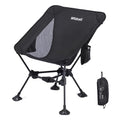 WildCall Lightweight Folding Camping Chair Compact Beach Chair with Anti-Sinking Large Feet - color: 1 X Black