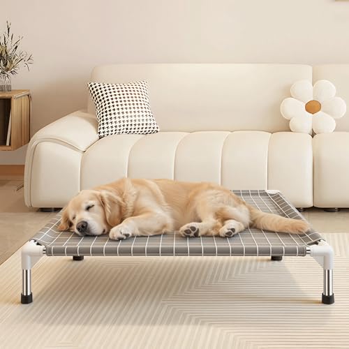Elevated Dog Bed Pet Cot - Dog Cots Beds for Medium Dogs | Detachable Raised Cat Dog Pet Bed for Medium Dogs - size: Medium-Open