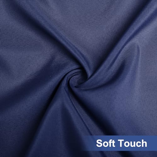 homing Rectangle Table Cloth Cover, Waterproof Polyester Elastic Fitted Tablecloth, Fits for 4 Foot Folding Tables, Washable Table Protector for Picnic, Camping, Outdoor (Navy Blue, 24" x 48") - color: Navy Blue, size: 48" x 24" (Rectangular)