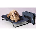Pet Gear Lifestyle Pet Cot Elevated Bed, No Assembly Required, Premium Tear Resistant Cooling Mesh, Indoor & Outdoor, Lightweight & Portable, 30 Inch, NEW Lake Blue