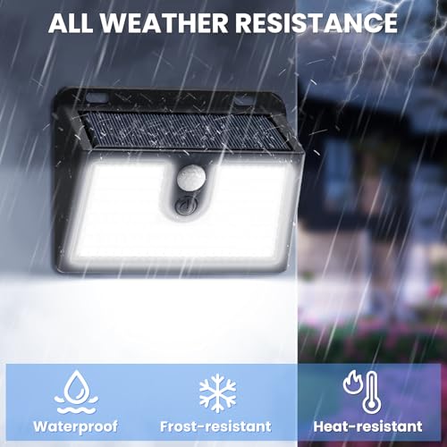 [10 Packs] Solar Motion Sensor Outdoor Lights, Super Bright Solar Lights Outdoor Waterproof, 3 Lighting Modes Security Wall Light for Outside Walking Dog Fence Backyard Deck Garden Door Step Garage - color: Cool White, size: 10 Pack