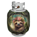 Camper Propane Tank Cover Sloth Outdoor 600D Heavy Duty Waterproof Covers Fits Standard 20 lb Cylinder, 13.7'' x 16.5'' for Rv Trailer - color: Sloth