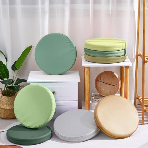 Juexica 8 Pcs Extra Thick Flexible Seating Floor Cushion Assorted Colored Floor Pillow Classroom Seat Cushion Soft Classroom Seating for Kid Learning(Matcha Color,13.8 x 13.8 x 2 Inch,Round) - color: Matcha Color