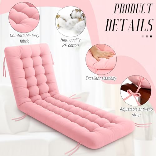 Vercraft Long Floor Cushion Large Floor Cushion with Brushed Cotton Jumbo Lounger Pillow for Outdoor Indoor Bay Window Meditation Yoga Reading Sleeping(Pink) - color: Pink