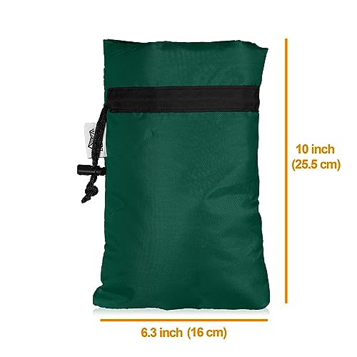 Enlarge Outdoor Faucet Cover for Winter Freeze Protection, 3M Thinsulate, 10"H x 6.3"W Hose Bib Covers for Wall Taps Outside, Waterproof & Frost Free Insulated Spigot Cover, 2 Pcs Faucet Socks - Green - color: Green, size: 6.3"W x 10"H (2pcs)