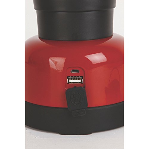 Coleman Classic Rechargeable 400 Lumens LED Lantern, Water-Resistant Lantern with USB Charging Port & Carry Handle, Great for Camping, Power Outage, Emergencies, & Home Use