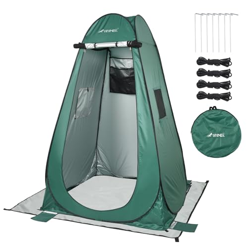 Pop Up Camping Shower Tent, Portable Dressing Changing Tent Outdoor with Carry Bag for Beach & Hiking, 75” x 48”x 48”