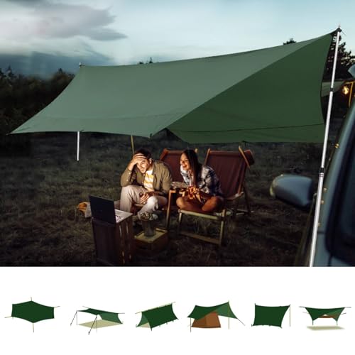 Tarp Poles, Telescoping Tent Poles, Ultra-Lightweight Portable Aluminum Sun Shade Poles That Extends Up to 7'6",Suitable for Camping, Tent, Awning, Beach Shelter(2 PCS) - color: Silvery