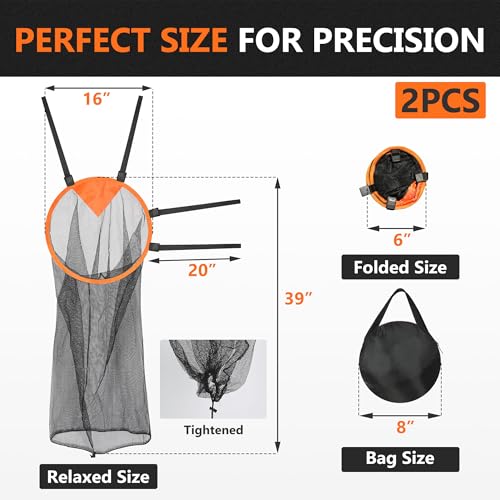2-Pack Soccer Goal Target Portable Football Target Net Corner Soccer Target Net Youth Football Goal Kicking Net Goalkeeper Practice Goalie Throwing Accuracy Kids Small Training Equipment Adjustable